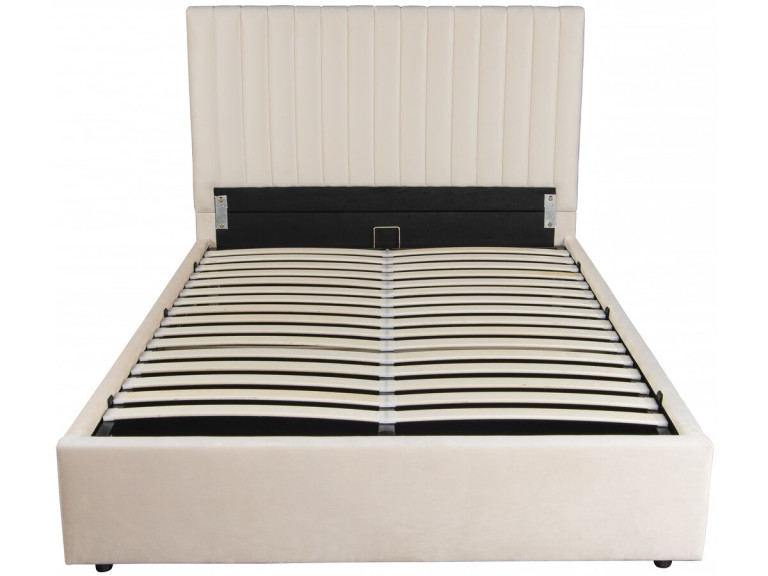 Lit avec coffre "Mia" - 140 x 190 cm - Beige