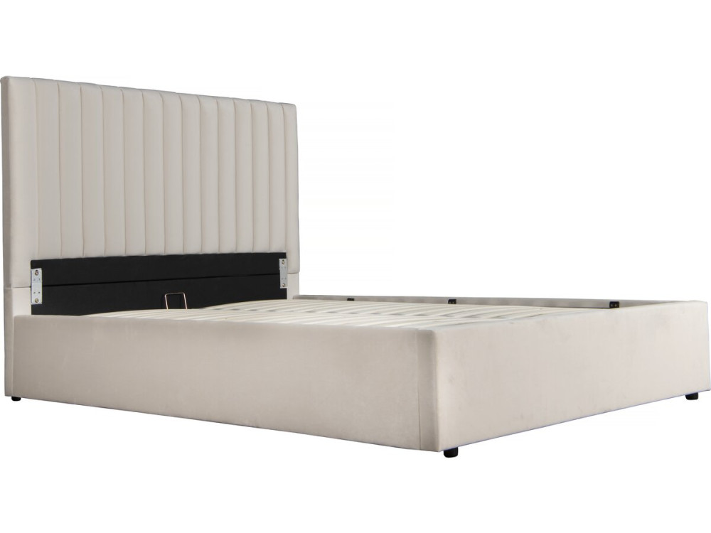 Lit avec coffre "Mia" - 140 x 190 cm - Beige
