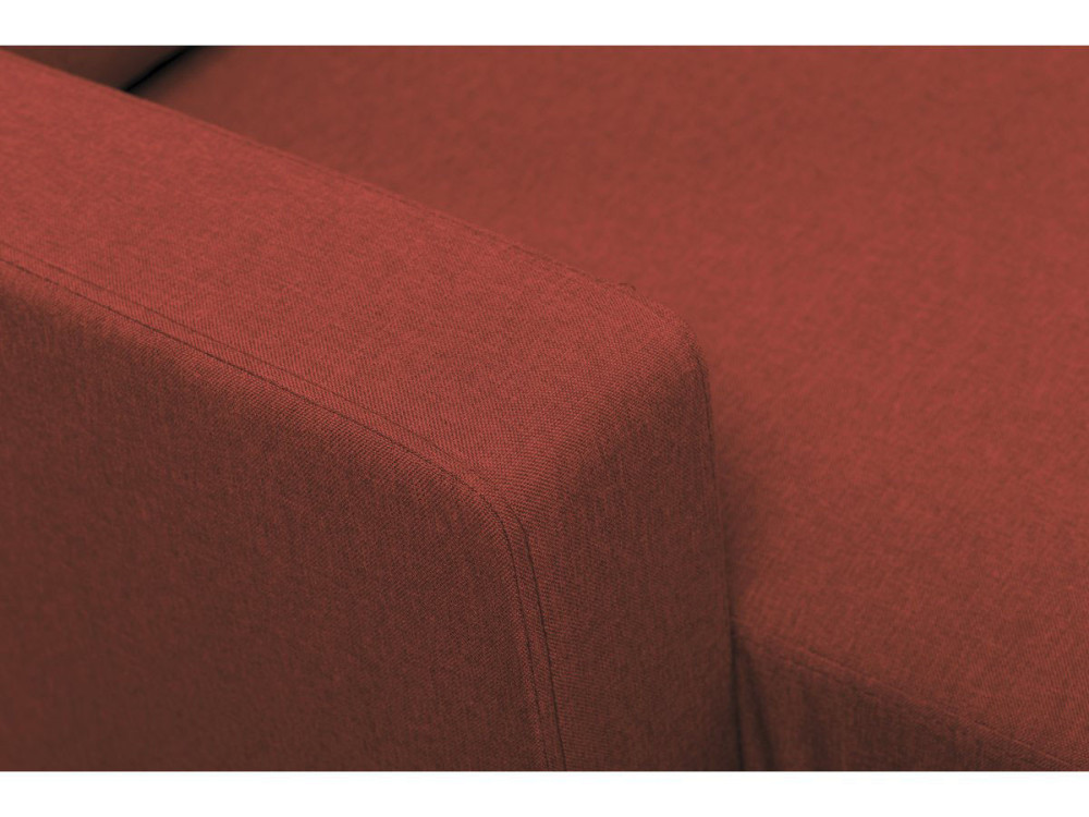 Canapé d'angle réversible en tissu "Gabby" - 3 places - Rouge