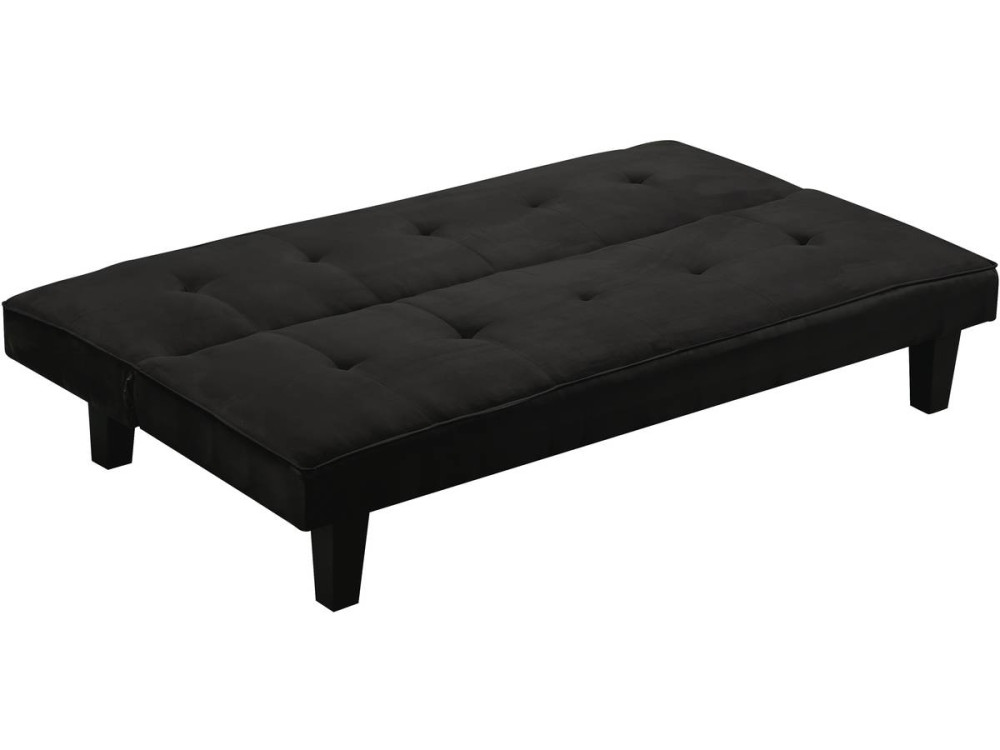 CANAPÉ CLIC-CLAC JOHN - 179 x 91 x 79 cm - 3 places - Noir