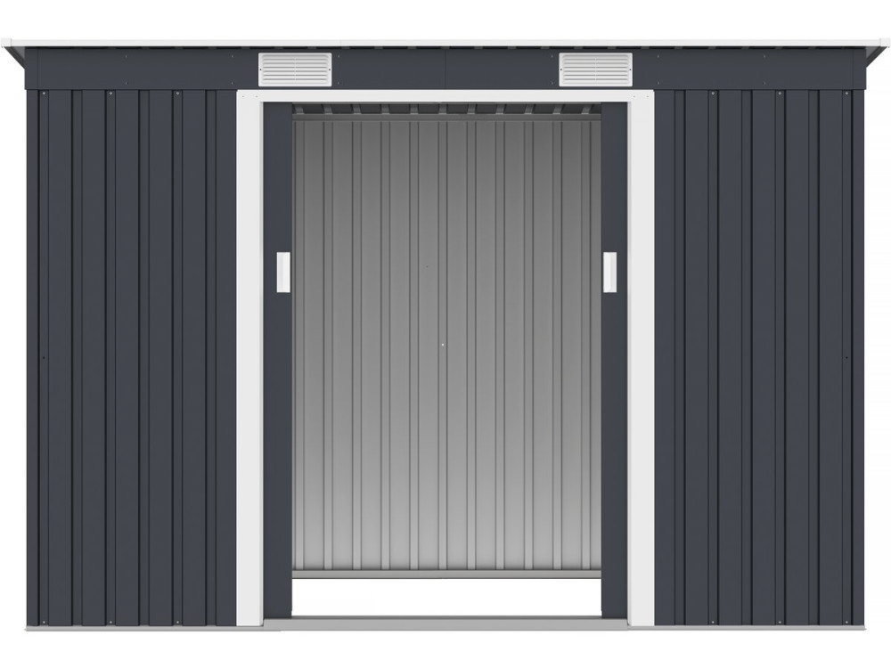 Abri de jardin métal monopente "Austin" - 3,14 m2 - Gris