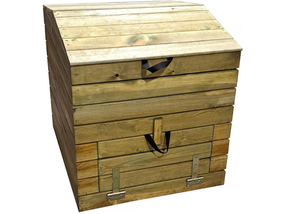 Composteur en bois 500L "Douglas" 80 x 80 x 85 cm