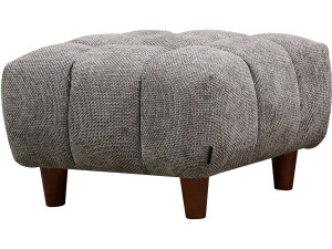Ottoman pour canapé droit "Matignon" - 70 x 70 x 46 cm - Gris