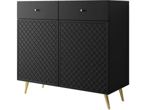 Buffet - "Temerra " - 100 x 42 x 92 cm - Noir
