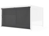 Store de Pergola bioclimatique- 370 x 204 cm - Gris anthracite