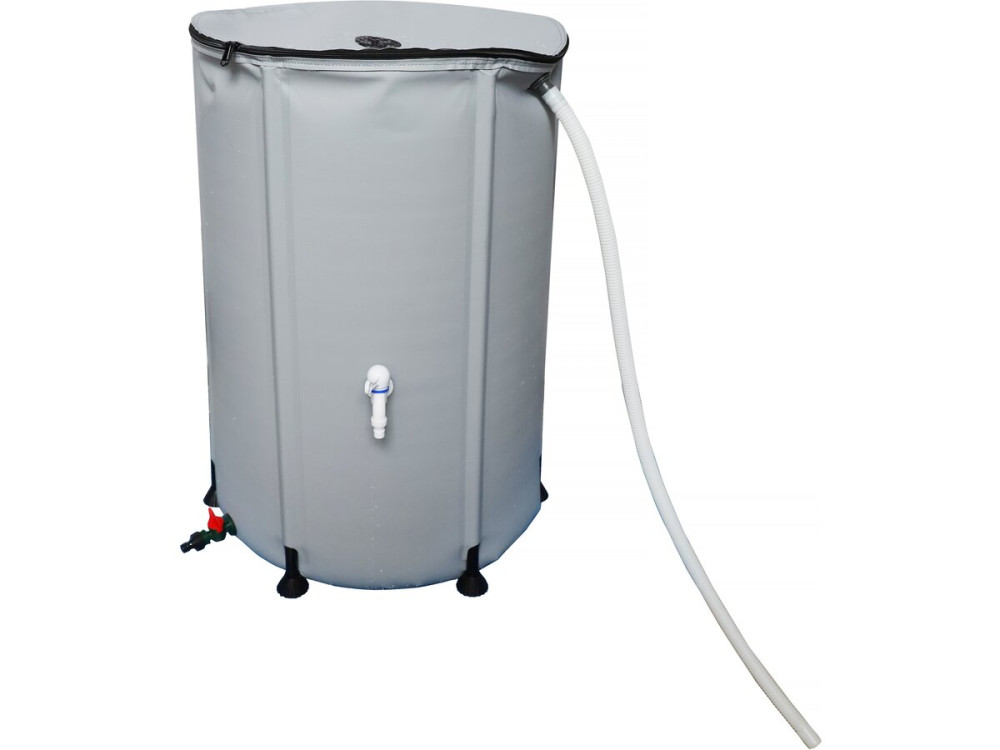 Récupérateur deau souple en PVC 500 L - Gris