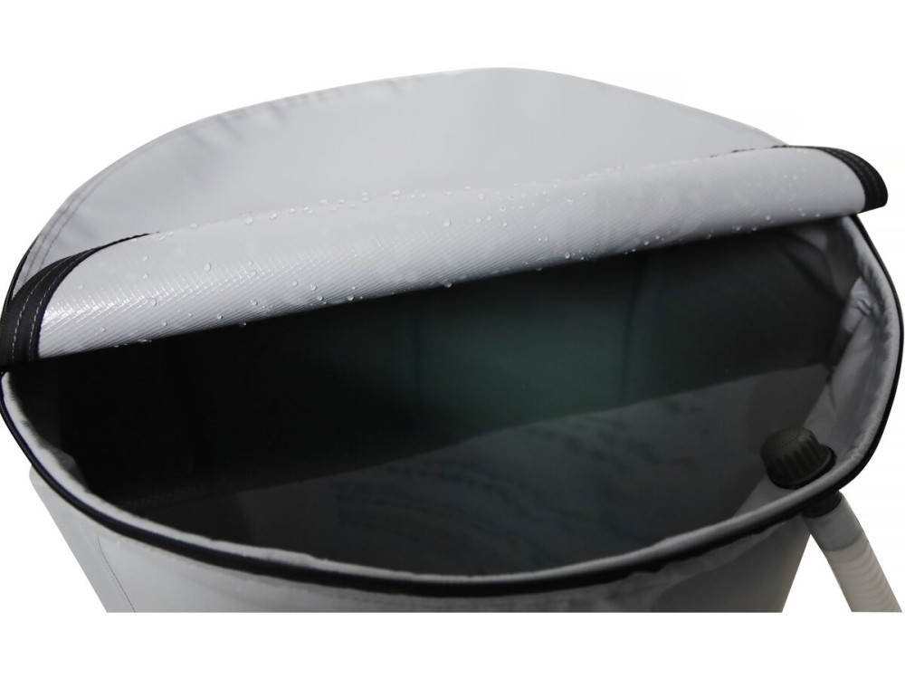 Récupérateur deau souple en PVC 500 L - Gris