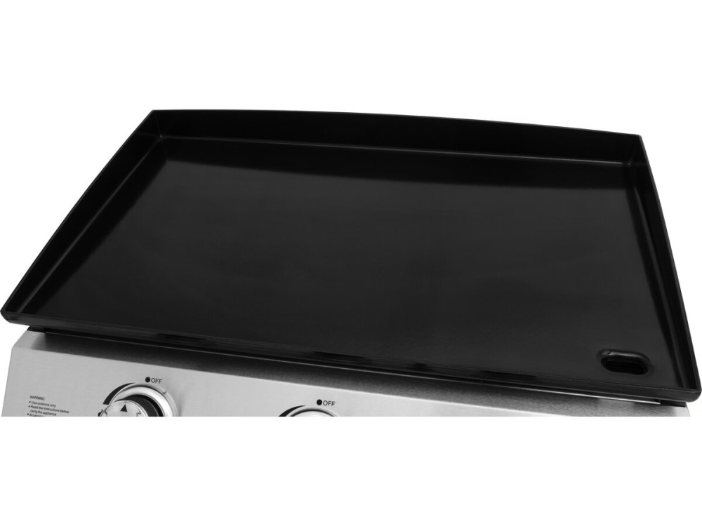 Plancha gaz 3 brûleurs "Jolly" - 7,5 Kw - Gris