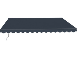 Store banne en aluminium "Ombra 4" - 395 x 300 cm - Gris