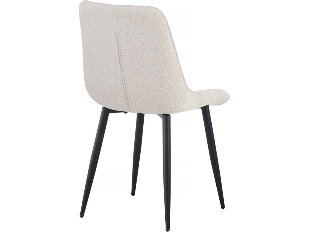 Lot de 2 chaises bouclette "Victoria" - Beige