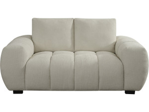 Canapé en tissu chenille "Cambon" - 2 places - Beige