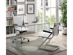 Bureau - Verre transparent - 125 x 70 x 74.50 cm