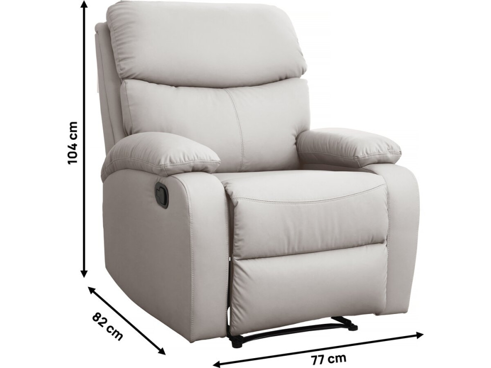 Fauteuil inclinable "Giselle" - Beige