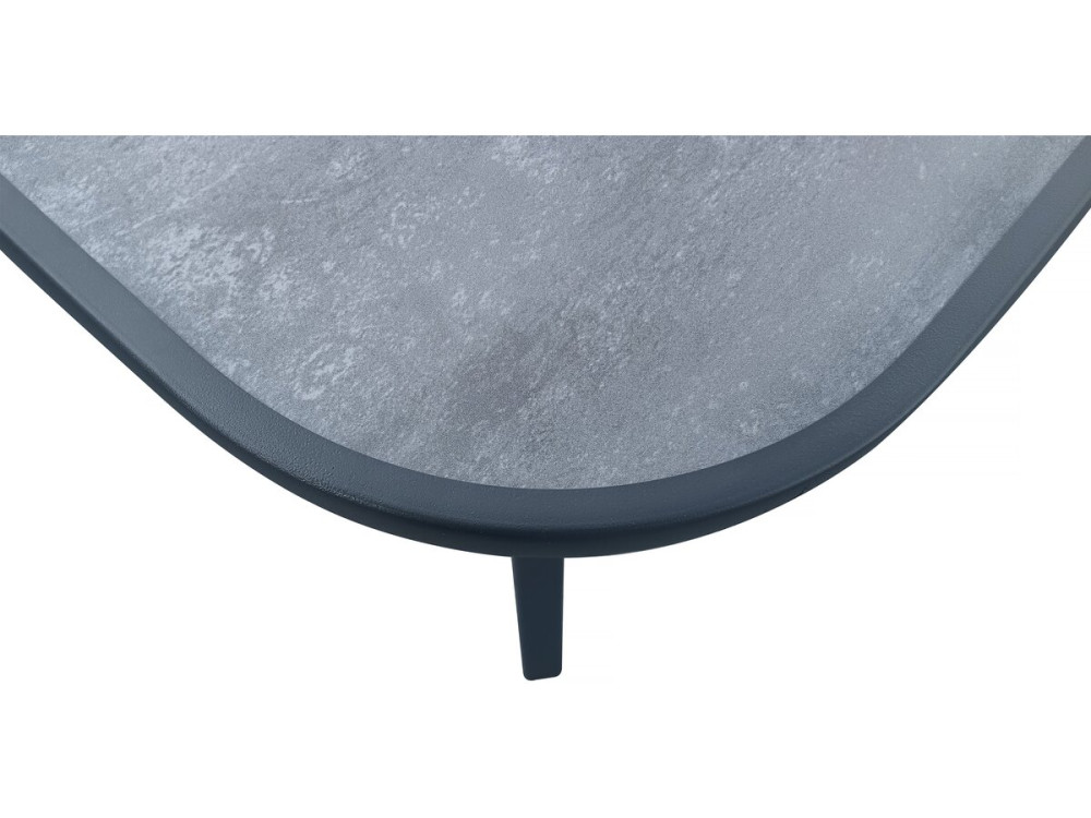 Table de jardin "Cordoba" - Phoenix - 8 places - Gris effet marbre