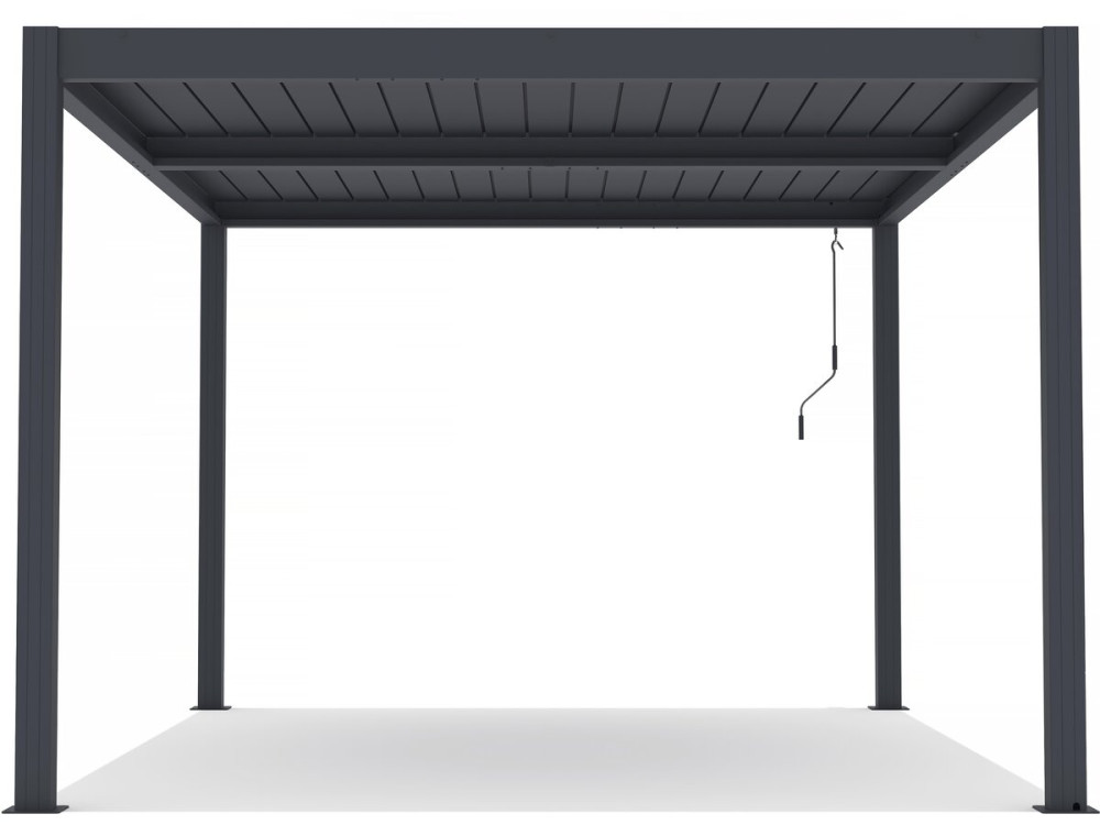 Pergola bioclimatique en aluminium "Windsor" - 3 x 4 m - Anthracite