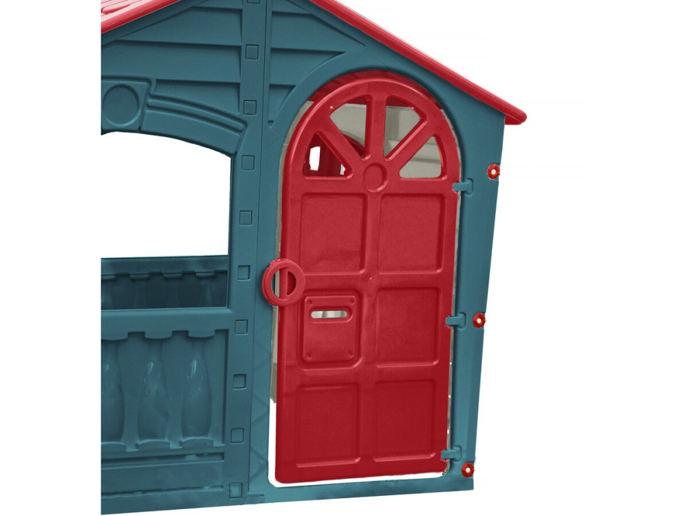 Cabane enfant en plastique  "FUN" - 140 x 111 x 115 cm - Bleu