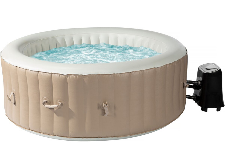 Spa gonflable  4 places "Santorin" - 180 x 180 x 65 cm - Taupe