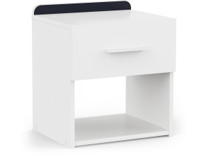 Table de chevet "Reverso" - Blanc mat
