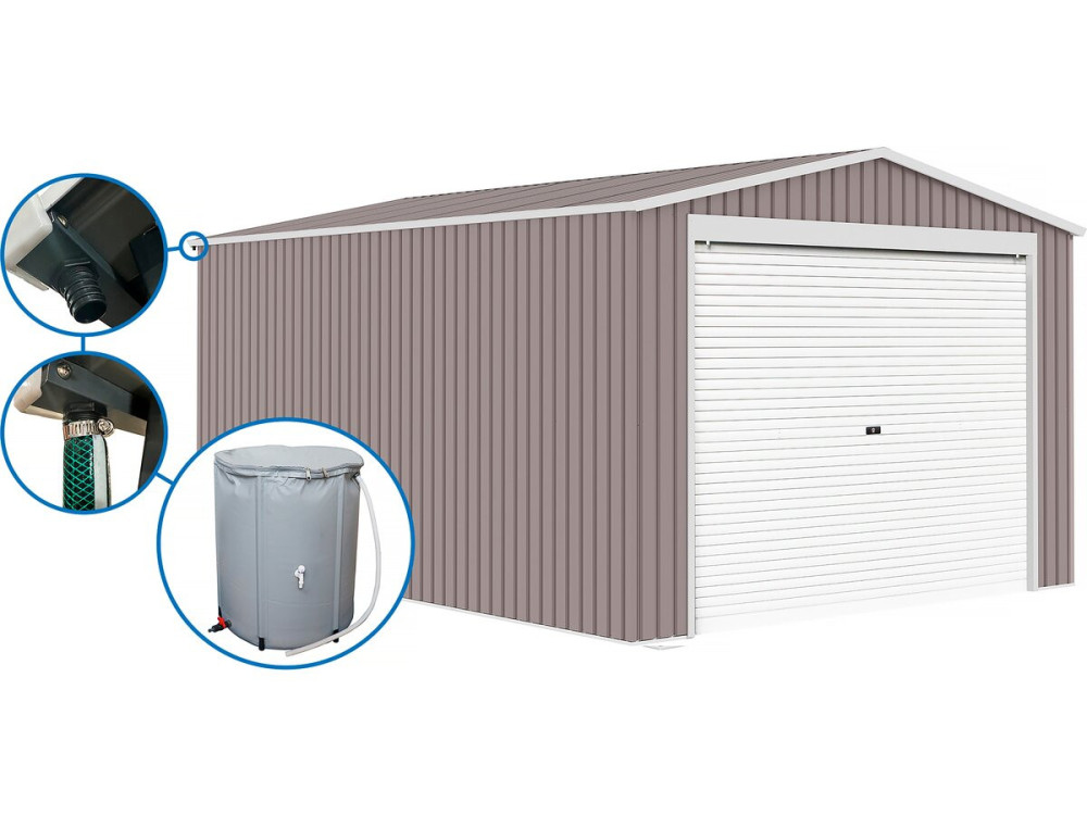 Garage métal "Nevada" - 18,56m² avec panneaux solaires