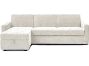 Canapé d'angle réversible convertible express en tissu "Celia" - 3 places  - Beige