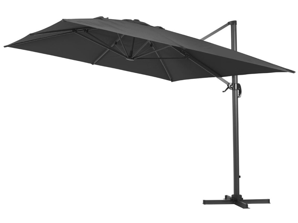 Parasol déporté "Sun 4" - 3 x 4 m - Noir