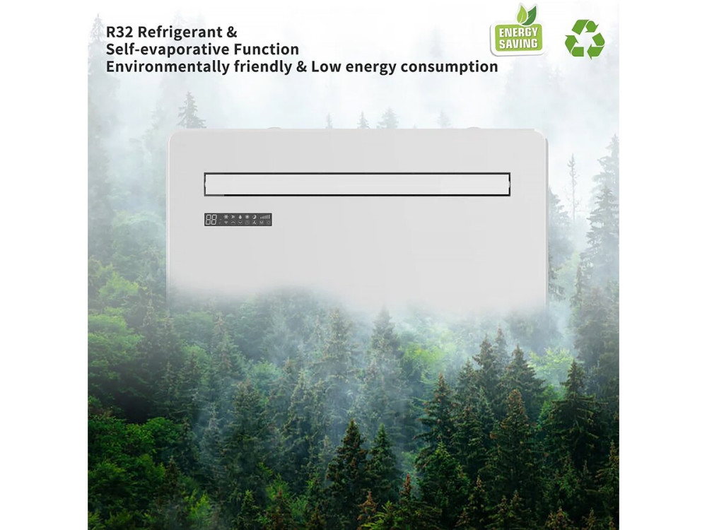 Climatiseur monobloc wifi réversible - 3000W - Blanc