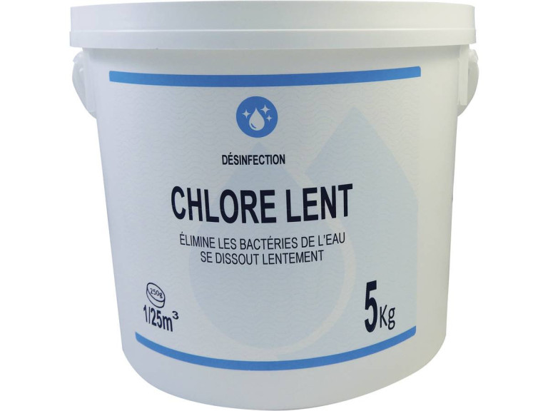 Désinfectant "Chlore lent galets de 250 g" - 5 kg