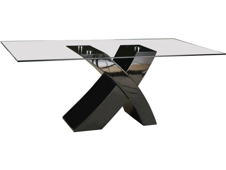 Table repas "Mona" - 200 x 90 x 74 cm - Noir