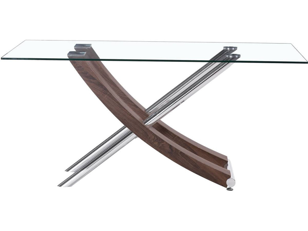 Table repas "Diva" - 160 x 90 x 76 cm - Chêne laqué