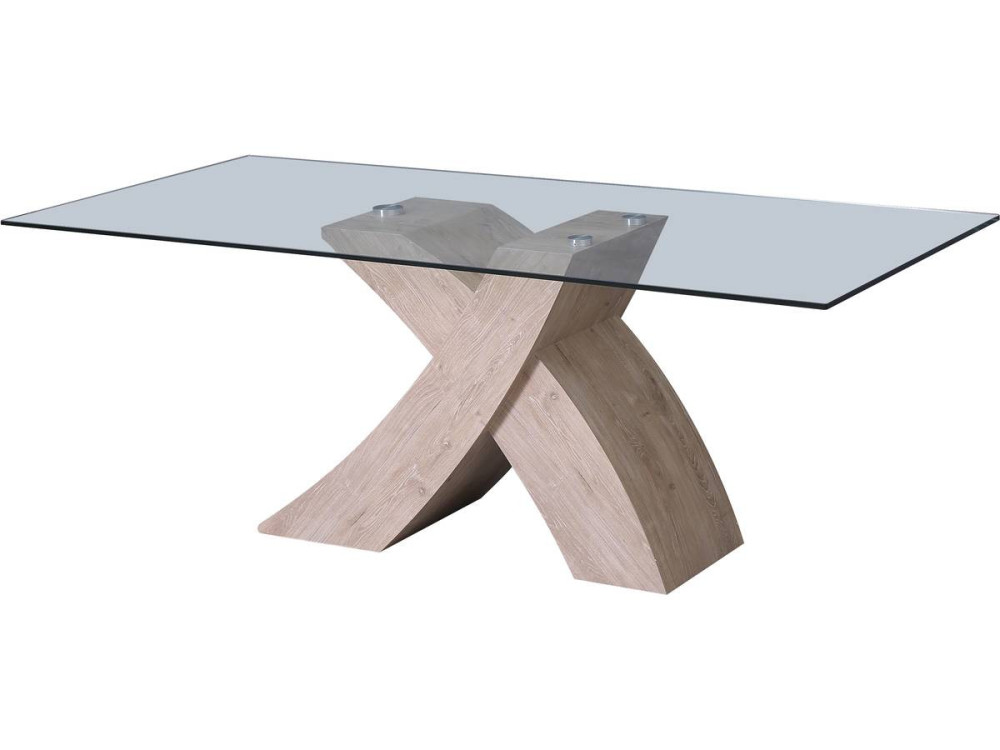 Table repas "Mona" 200 x 90 x 74 cm - Chêne