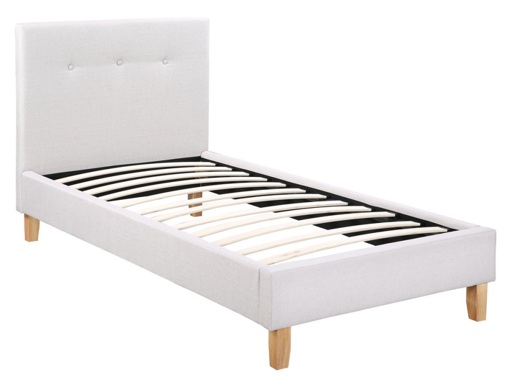 Lit "Elise" - 90 x 190 cm - Beige