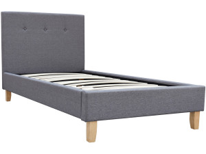 Lit "Elise" - 90 x 190 cm - Gris