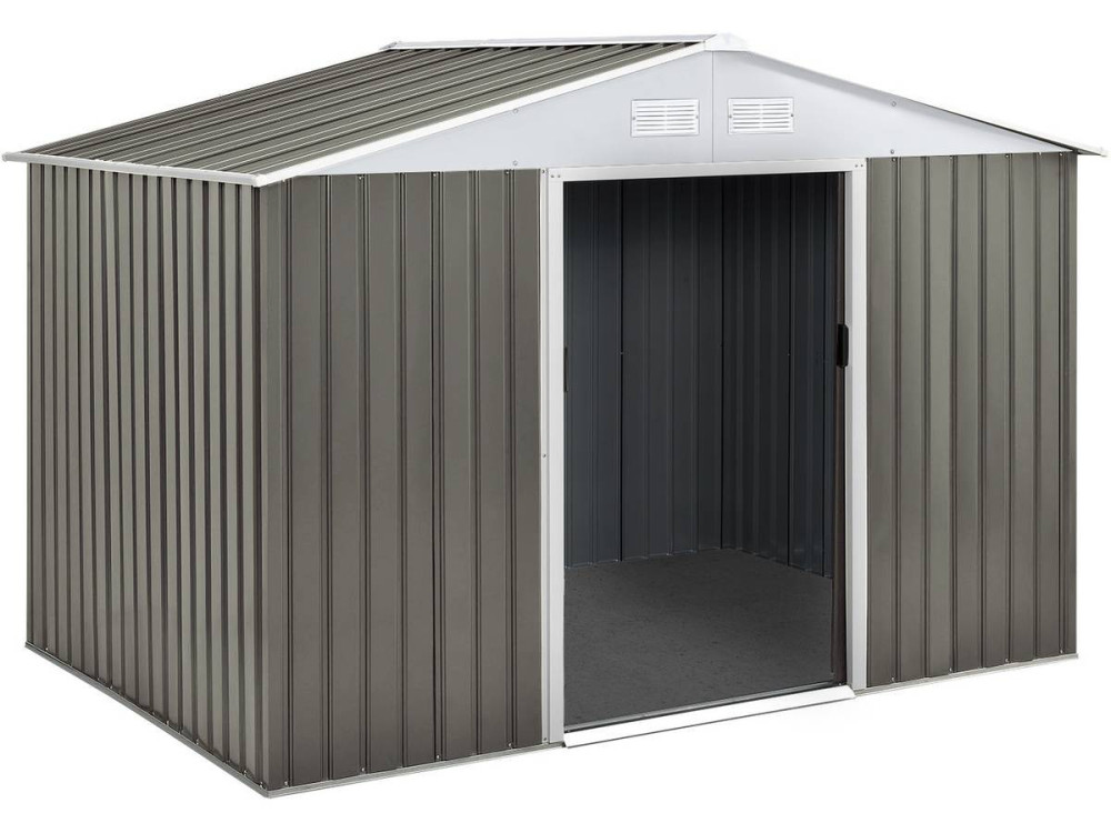 Abri de jardin métal "Dallas" - 2.71 m² - Taupe