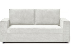 Canapé convertible express en tissu "Clara" - 185 x 90 x 88 cm - Beige