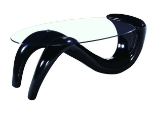 Table basse "Maya" - 127 x 65 x 46 cm - Noir