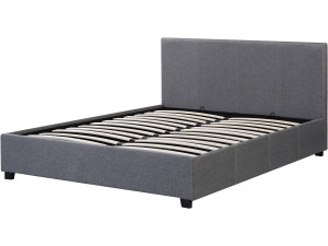 Lit double avec coffre "Carla" - 140 x 190 - Gris
