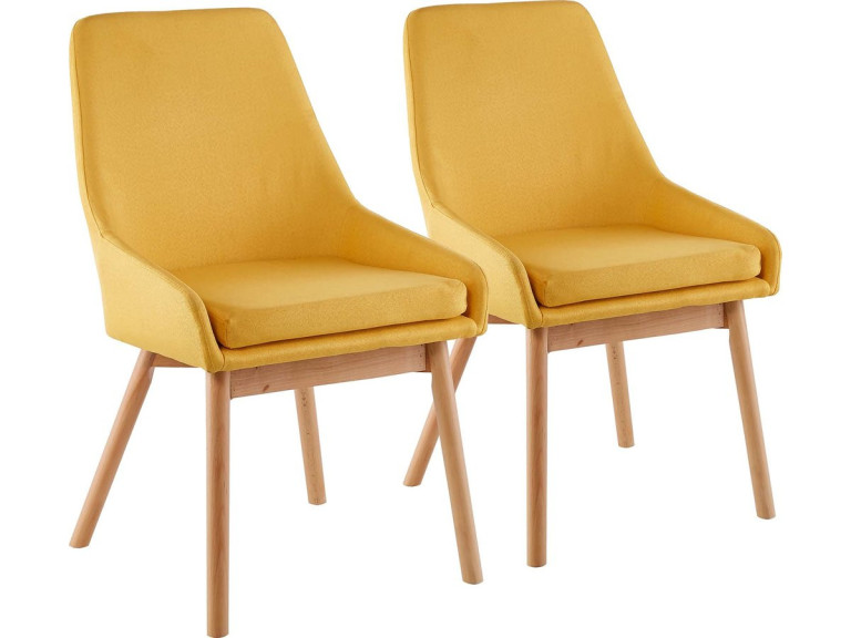 Lot de 2 chaises "Tamiko" - Jaune