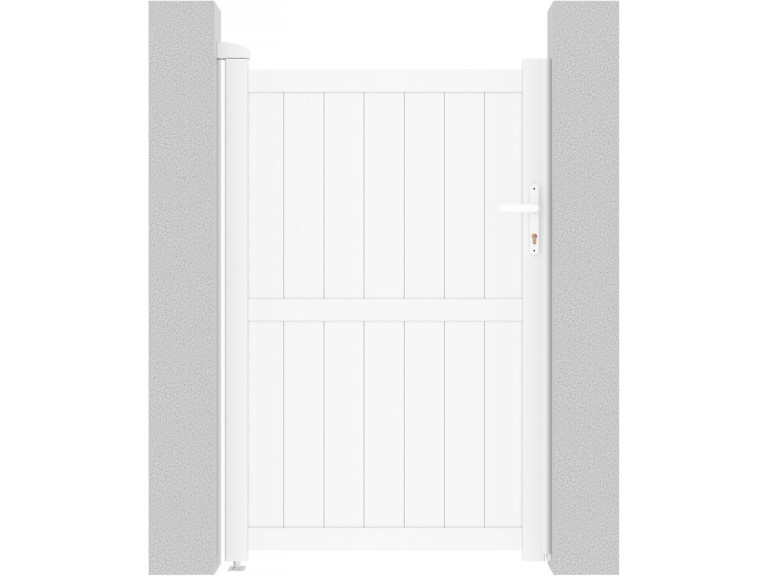 Portillon aluminium "Lola" - 101.2 x 155.9 cm - Blanc