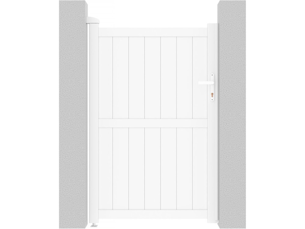 Portillon aluminium "Lola" - 101.2 x 155.9 cm - Blanc