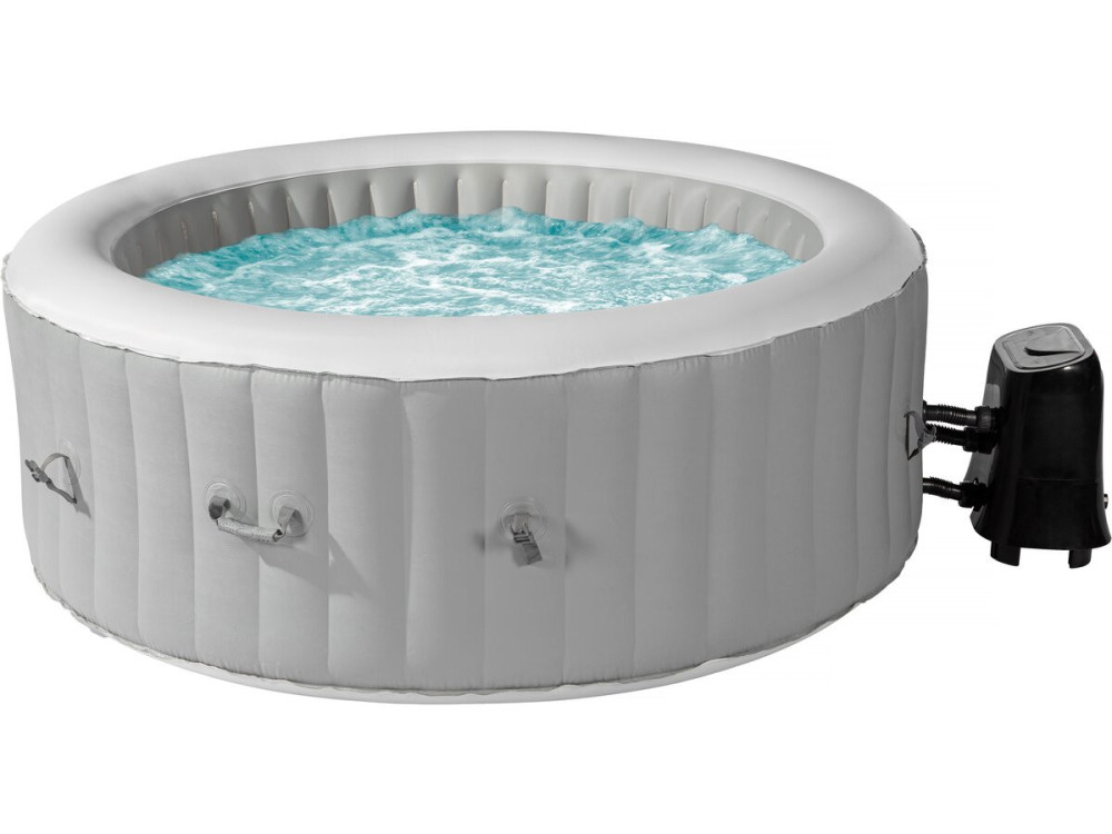 Spa gonflable  4 places "Santorin" - 180 x 180 x 65 cm - Gris
