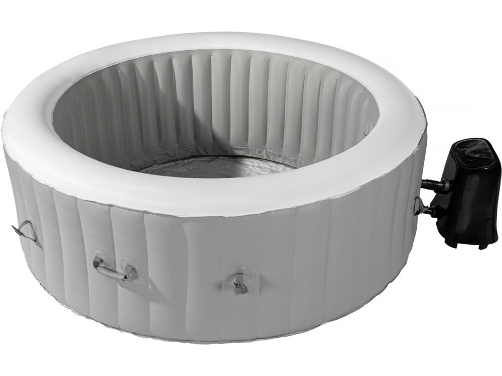 Spa gonflable  4 places "Santorin" - 180 x 180 x 65 cm - Gris