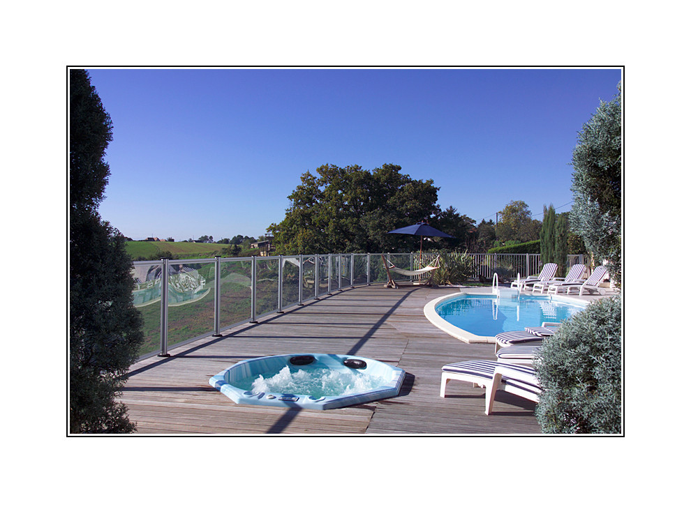 Barrière de piscine panneau transparent verre