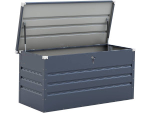 Coffre de jardin métal "Store" - 680 L - 165 x 69 x 60 cm - Gris