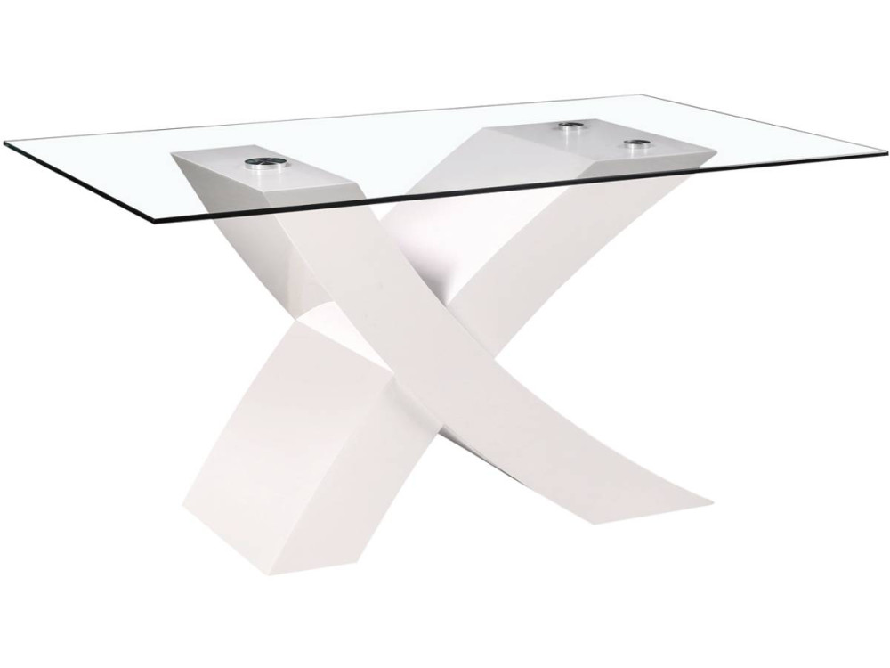 Table repas "Mona" - 150 x 90 x 74 cm - Blanc
