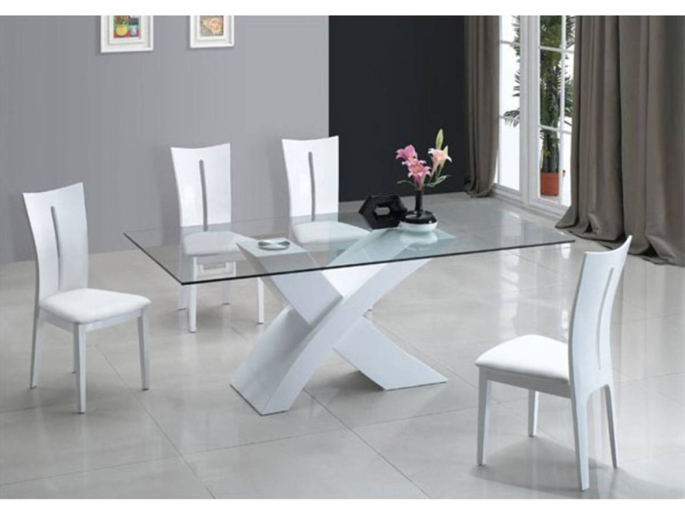 Table repas "Mona" - 150 x 90 x 74 cm - Blanc