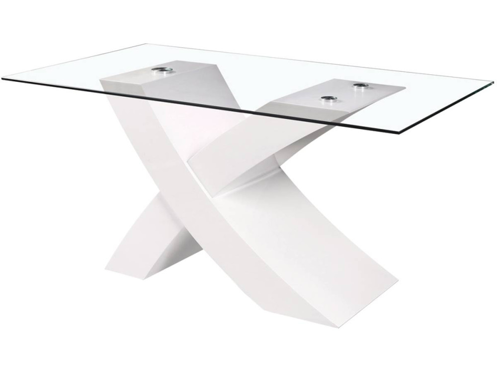 Table repas "Mona" - 150 x 90 x 74 cm - Blanc