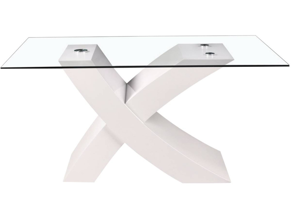 Table repas "Mona" - 150 x 90 x 74 cm - Blanc