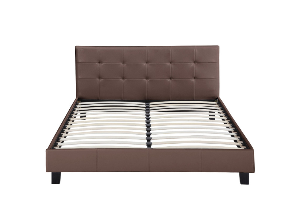 Lit "Julia" - 140 x 190 cm - Marron