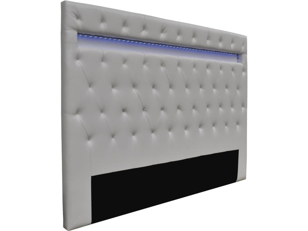 Tête de lit "Déco" LED - 169 cm - Blanc
