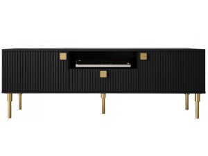 Meuble TV "Dorset" - 160 x 54 x 40 cm - Noir